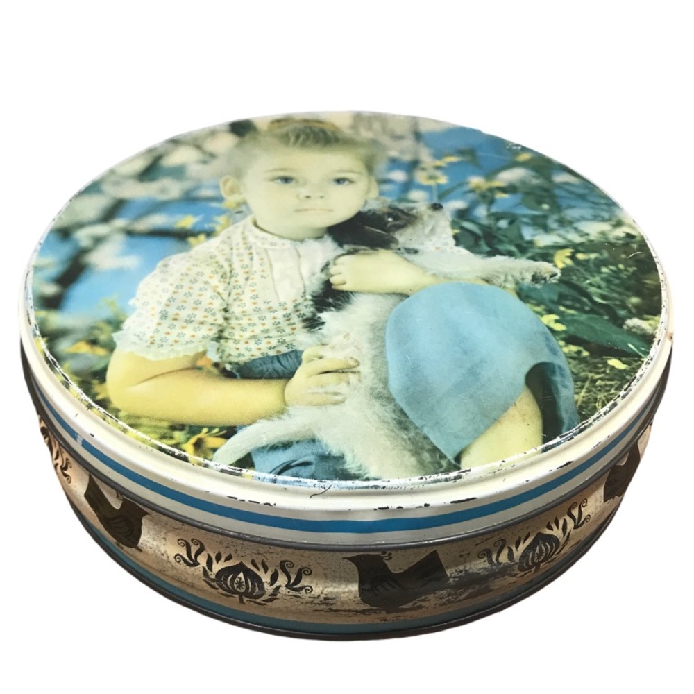 💕 Vintage Rustic W&R Jacob Coilpooli Metal Biscuit Tin Made In England